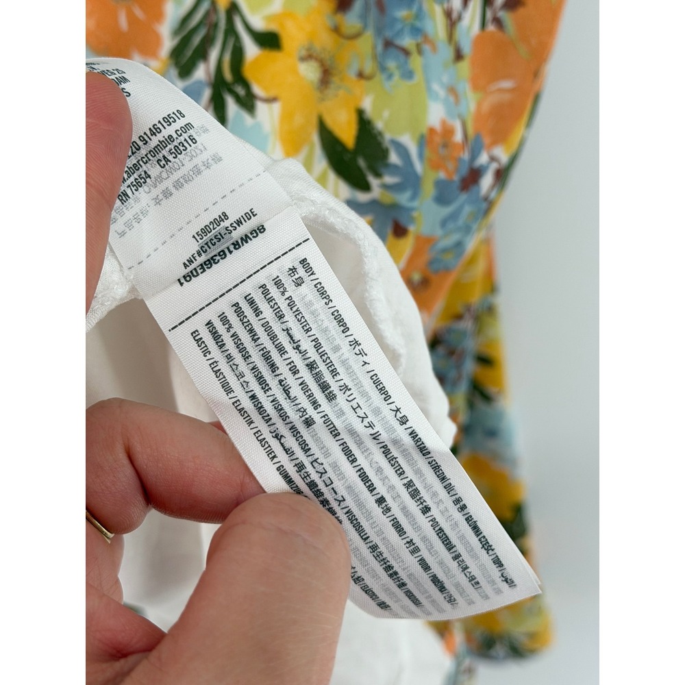 Abercrombie & Fitch Yellow Floral Midi Dress - Picture 4 of 10